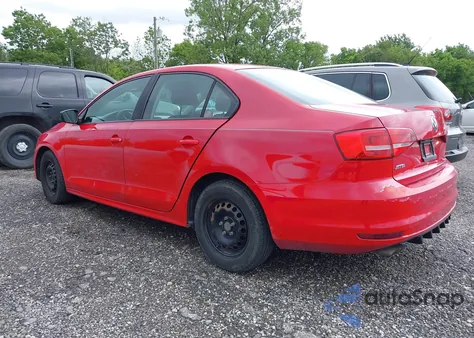 2015 Volkswagen Jetta 2.0L S z USA, uszkodzony, nr VIN 3VW2K7AJXFM269113